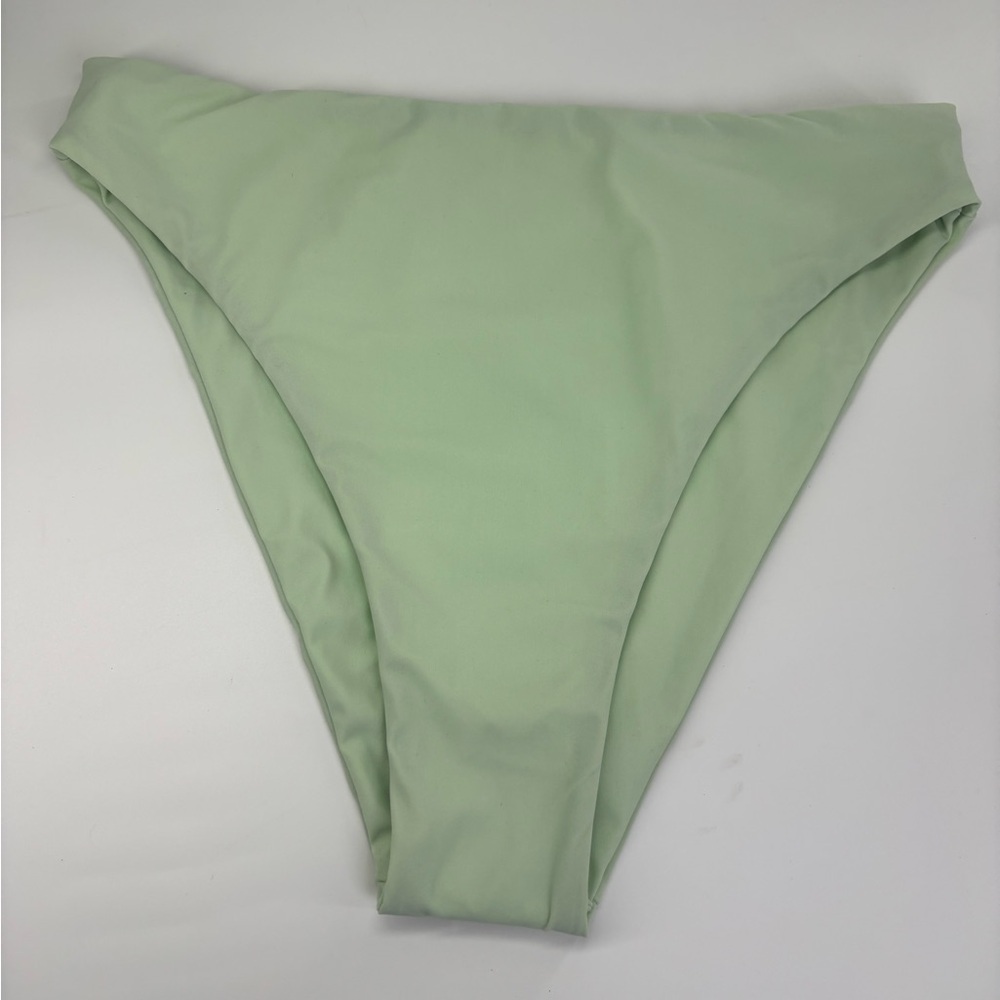 Anemos Los Angeles the Midi high cut bikini bottoms S  mint green sustainable LA